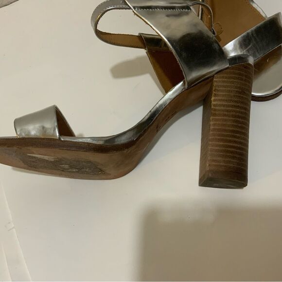 {COACH} Metallic Mirror Lexey Sandals 7.5 B - Picture 4 of 9